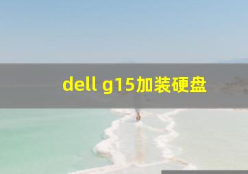 dell g15加装硬盘